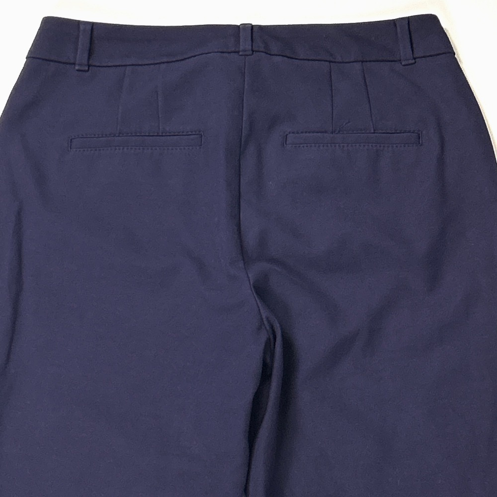 WHBM Dress Pants Womens 4L 4T Tall Ines Slim Bootcut Comfort Stretch Navy Blue - Picture 7 of 11